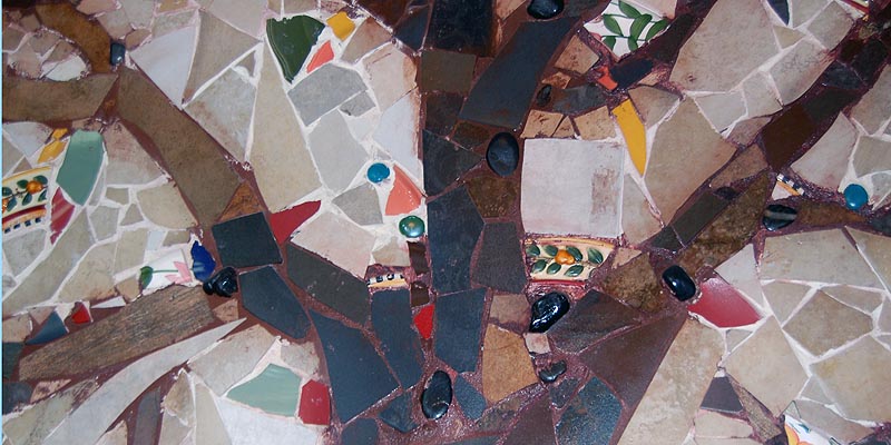 All Nations MOSAIC Tree - Refugee Artists MOSAIC Inter-Faith Ministries Symbol Logo Art by Local World Refugees